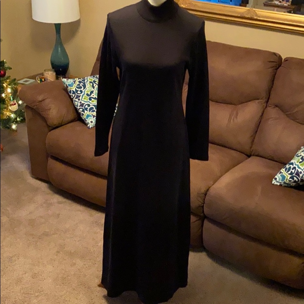 Plaza South Black Maxi Sweater Dress Size M
